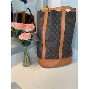 Louis Vuitton Authentic Randonnee PM Monogram Hobo Backpack Bag